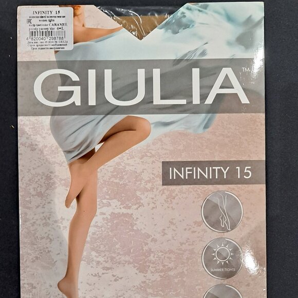 Set of 5 Giulia Infinity Tights Tan and Black colors New in package - Picture 9 of 15